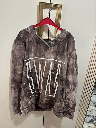 Kadın Eskitme Sweatshirt