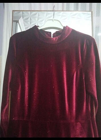 44 Beden bordo Renk Abiye