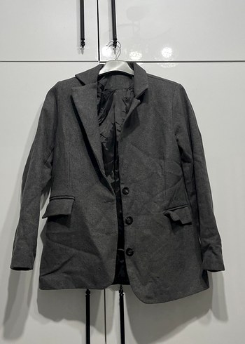 Gri Kadın Blazer Ceket