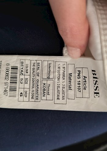 52 BEDEN BİSSE PANTOLON - Görsel 4