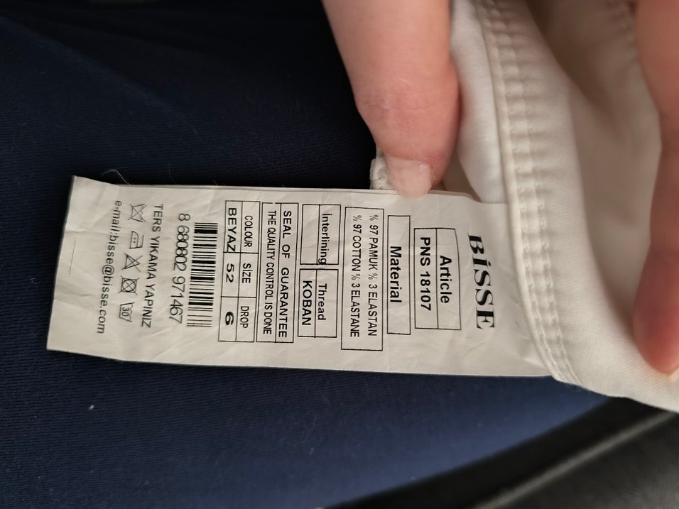 52 BEDEN BİSSE PANTOLON - Görsel 4