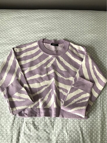 s Beden mor Renk Trendyolmilla Crop Kazak