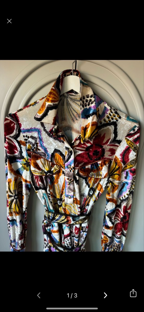 Desenli Bohem Uzun kadife balon etek Kadın Elbise - Görsel 3