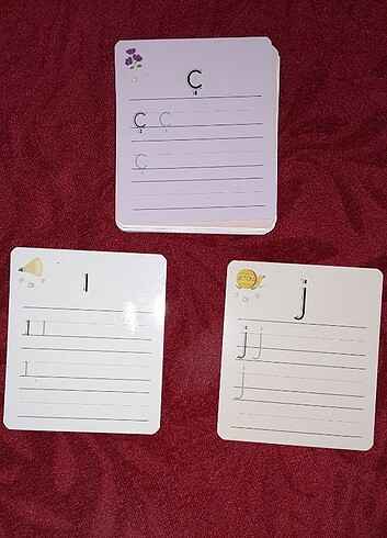 1.SINIF HARF YAZMA KARTLARI YAZ-SİL KARTLAR  - Görsel 7