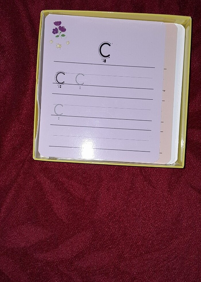 1.SINIF HARF YAZMA KARTLARI YAZ-SİL KARTLAR  - Görsel 4