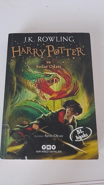 Harry potter ve sırlar odası kitabı