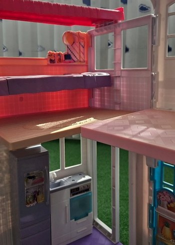 Pembe Renkli Oyuncak Ev - Görsel 7