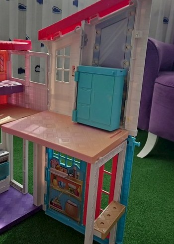 Pembe Renkli Oyuncak Ev - Görsel 2