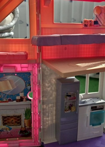 Pembe Renkli Oyuncak Ev - Görsel 8