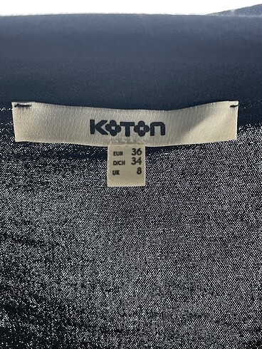 36 Beden siyah Renk Koton Bluz %70 İndirimli.