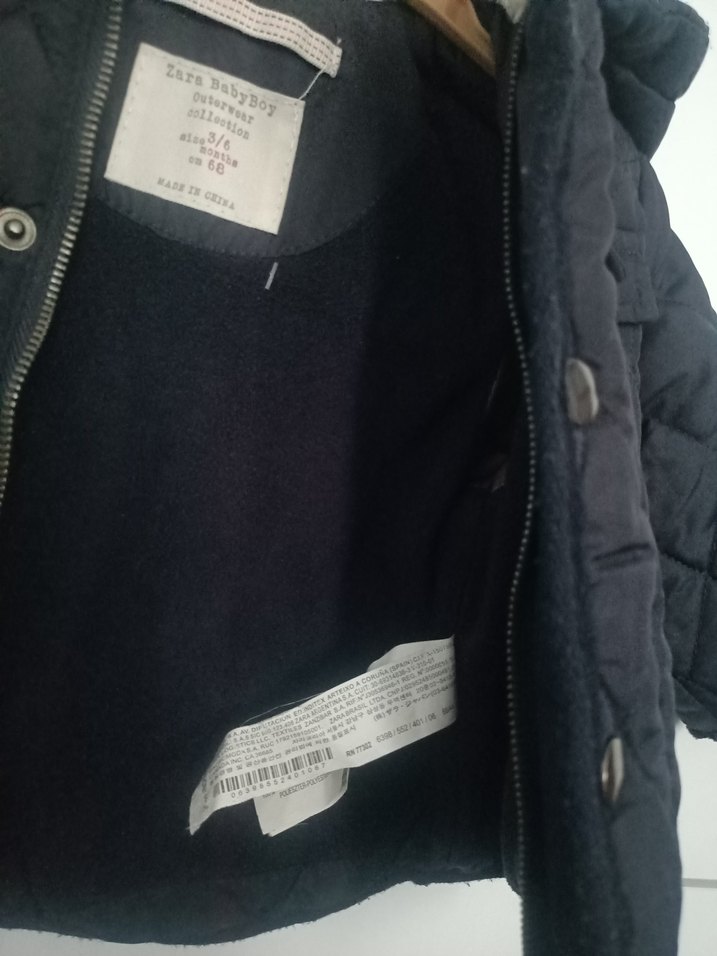 Erkek Çocuk Gri Kapitone Düğmeli Mont - Görsel 4