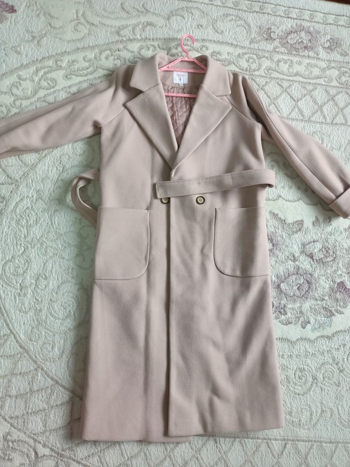 Kuşaklı Pudra Kadın Kaban yurtdışından alındı - Görsel 4