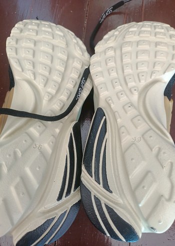 Sarı Detaylı Siyah Spor Kadın Sneakers - Görsel 5