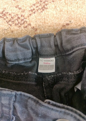 Gri kiz Çocuk Biker Denim Pantolon - Görsel 2