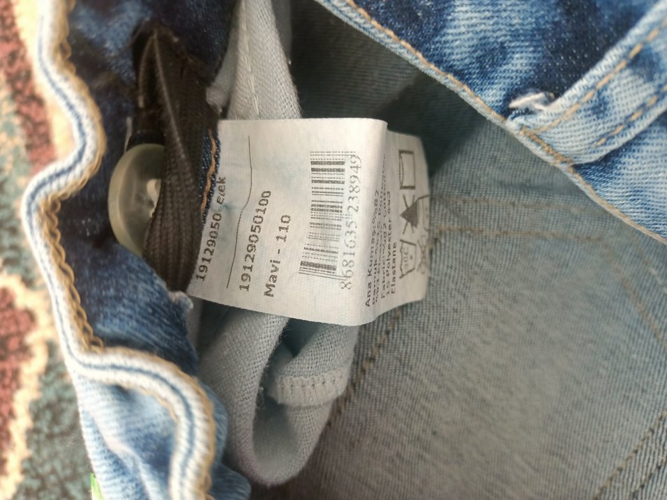 Kız Çocuk Renkli kot Etek - Görsel 5