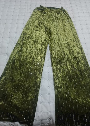 Yeşil Parlak Uzun Kollu Kadın takim - Görsel 6