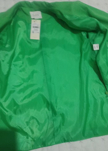 Yeşil Düğmeli Kadın Blazer Ceket - Görsel 6