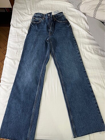 Zara Wide Leg Jean Pantolon