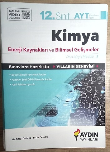 Kimya test ve ders kitabı 