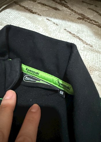 Zara Kawasaki Çocuk Siyah Fermuarlı Biker Ceket