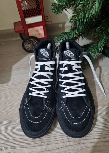 36 Beden Vans Siyah Beyaz Kareli Kadın Spor Ayakkabısı