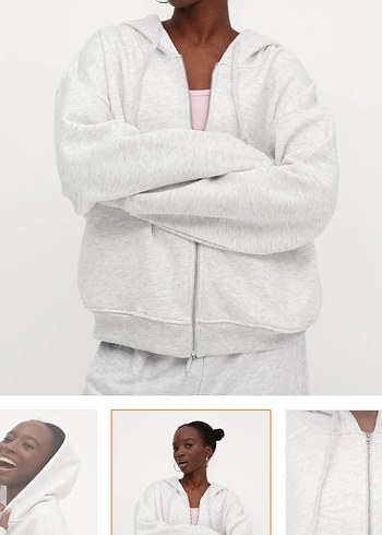 l Beden kahverengi Renk Addax Kadın Şardonlu Fermuarlı Oversize Sweatshirt