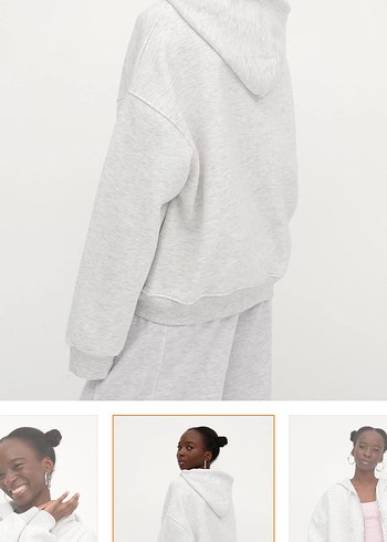 Addax Addax Kadın Şardonlu Fermuarlı Oversize Sweatshirt