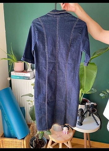 Bebe Jou Denim yumuşak dokulu çok hoş trend bir elbise