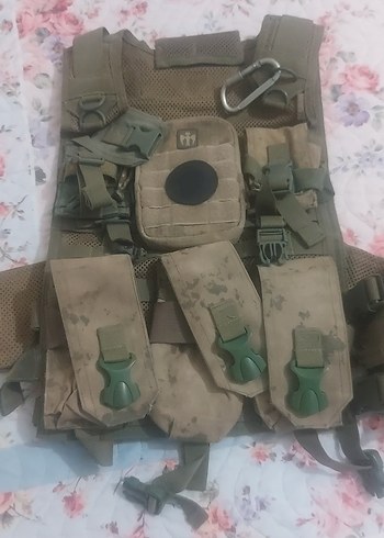 Diğer Kamuflaj Desenli Kemerli Askeri Yelek