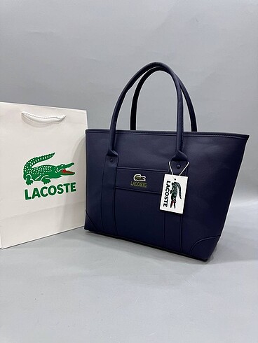 LACOSTE LACİVERT BÜYÜK ÇANTA