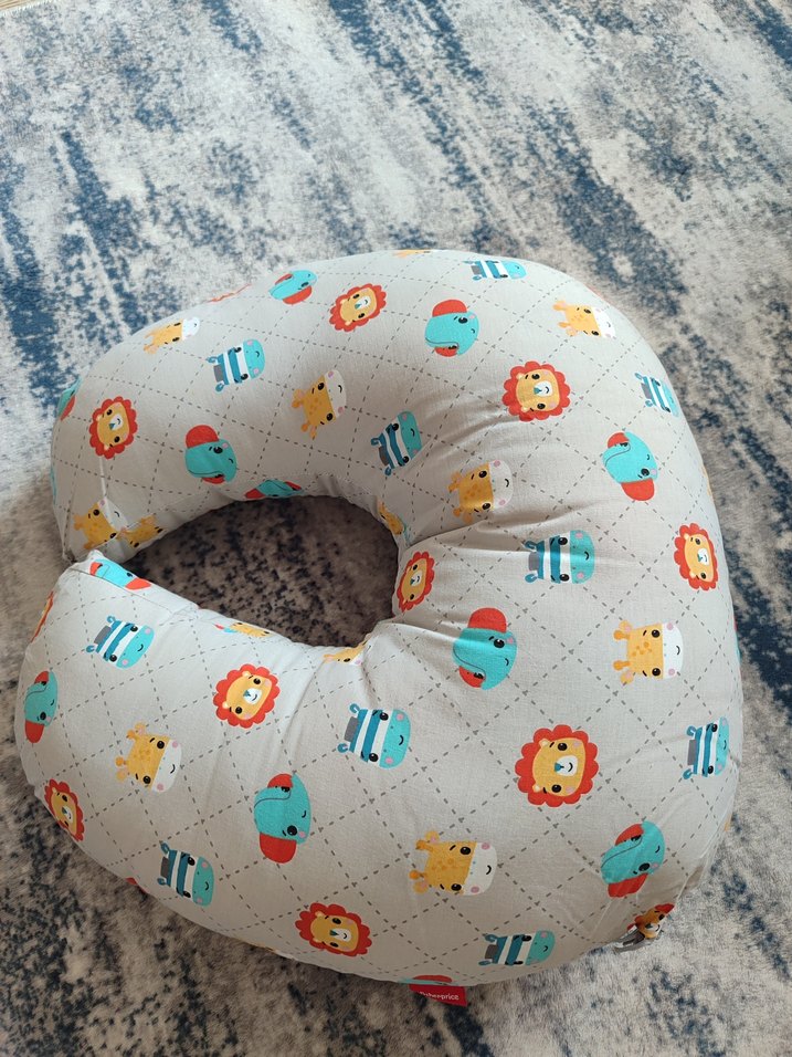 Renkli Desenli Emzirme ve Hamile Yastığı - Görsel 3