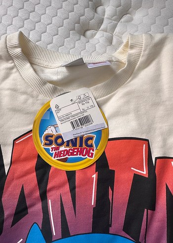 9 Yaş Beden Sonic Baskılı Erkek Çocuk Eşofman Takımı