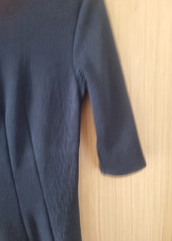 Kısa Kollu Siyah Midi Elbise - Görsel 5