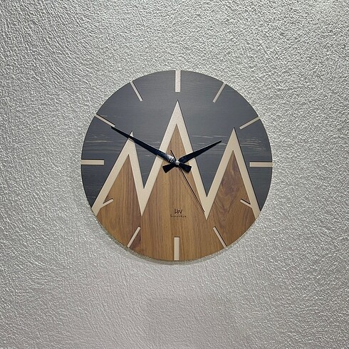 Ahşap Mdf 41 cm Duvar Saati, Sessiz Mekanizma, Duvar Saati Mount