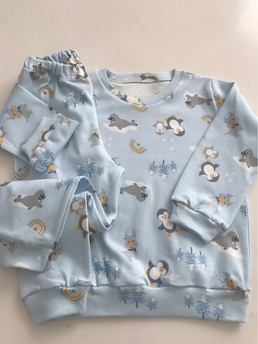 18-24 Ay Beden mavi Renk Pijama Takımı