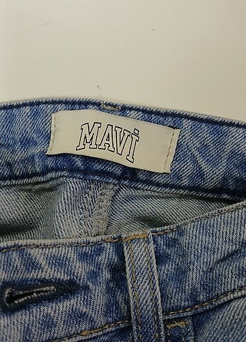 Mavi Barcelona kolej gölgeli yırtıklı ındigo mavisi jean pantolo - Görsel 7