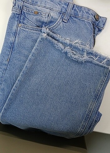 Mavi Barcelona kolej gölgeli yırtıklı ındigo mavisi jean pantolo - Görsel 4