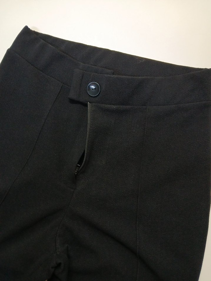 Siyah Kadın Kumaş Pantolon - Görsel 3