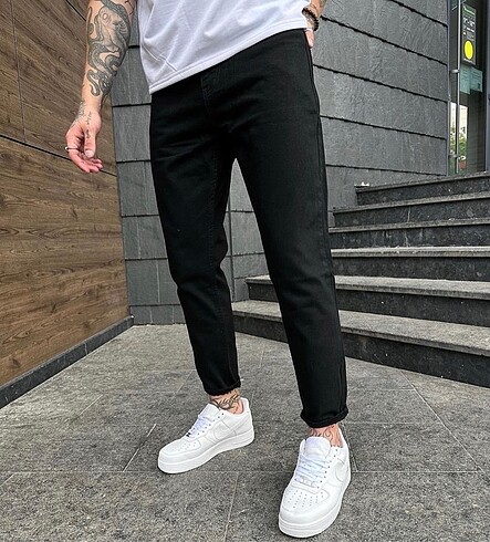 Erkek boyfriend likrasız jean