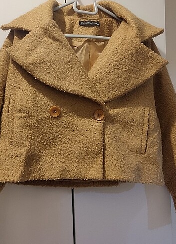 s Beden kahverengi Renk Teddy kısa model ceket