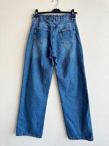 m Beden 38 beden yüksek bel wide leg jean