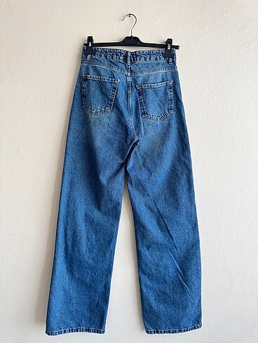 s Beden lacivert Renk 36 beden yüksek bel wide leg jean
