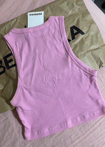 Bershka Pembe Kısa Crop Top - Görsel 2