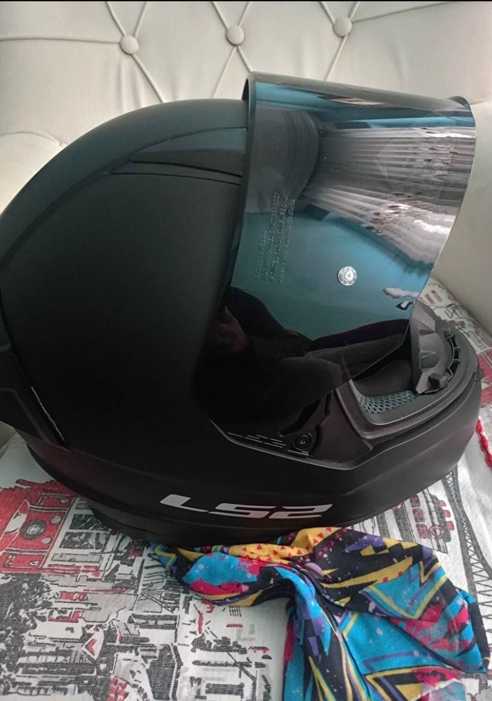 LS2 Siyah Biker Motosiklet Kaskı - Görsel 3