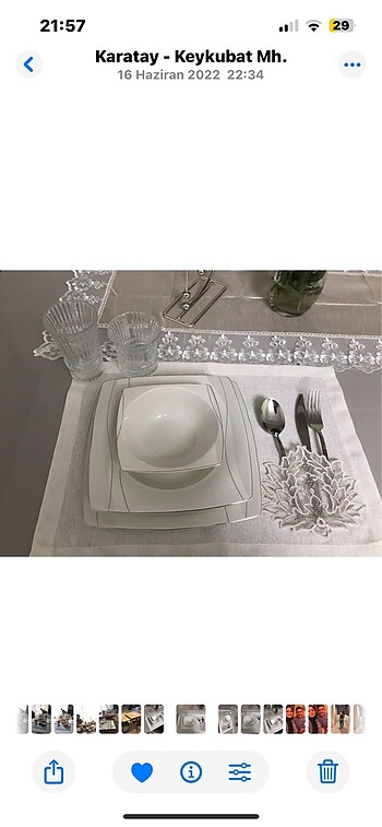 Karaca yemek takımı