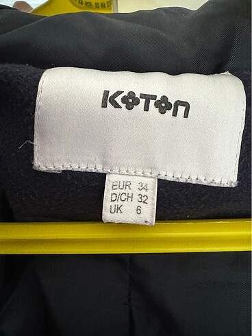 xs Beden Koton Kaşe Kaban