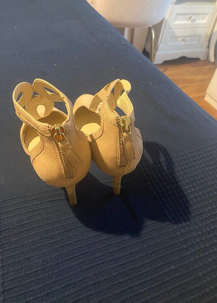 Abiye Nine west pudra bayan ayakkabı - Görsel 3