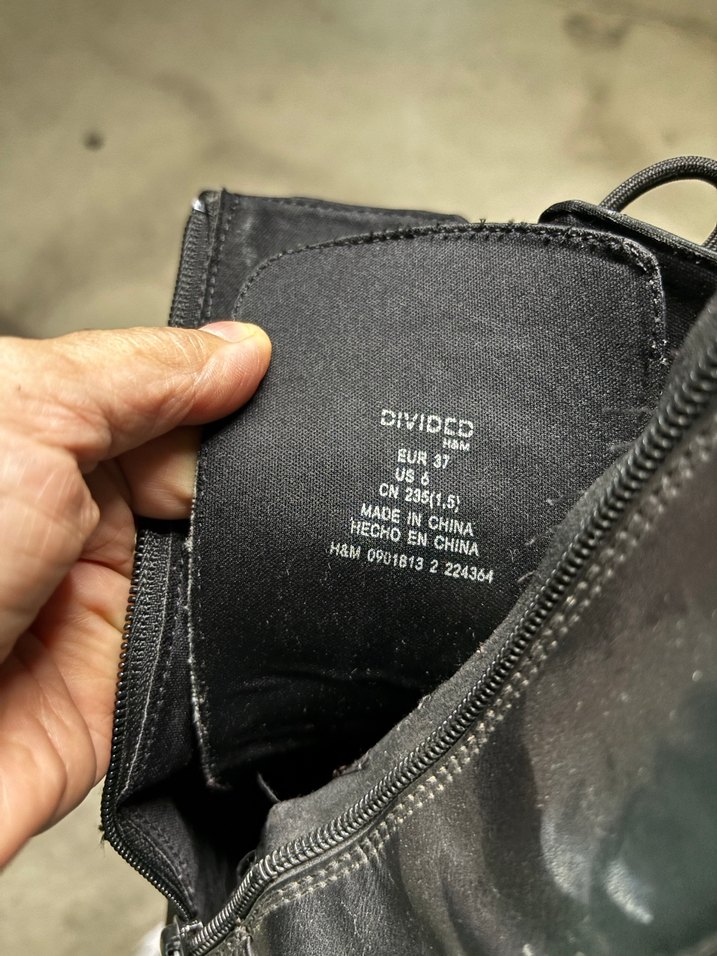 Siyah deri bayan bot 37 - Görsel 3