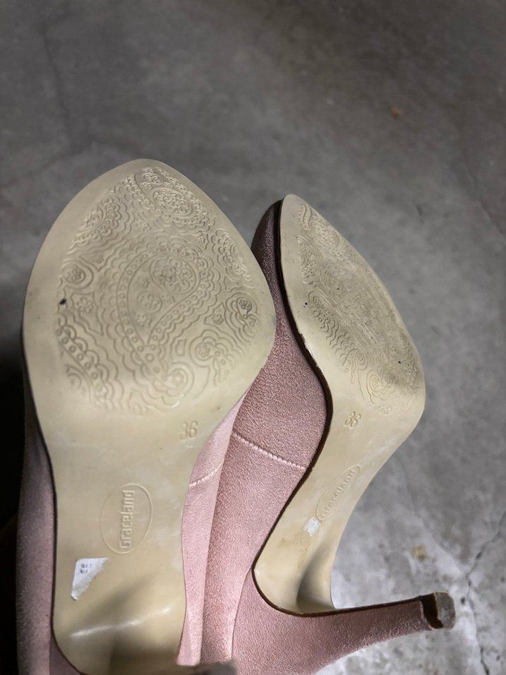 Pudra Pembe Stiletto Topuklu Kadın Ayakkabı - Görsel 3