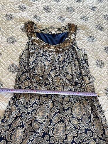 LOFT Yakası Pul işlemeli Elbise - Görsel 5